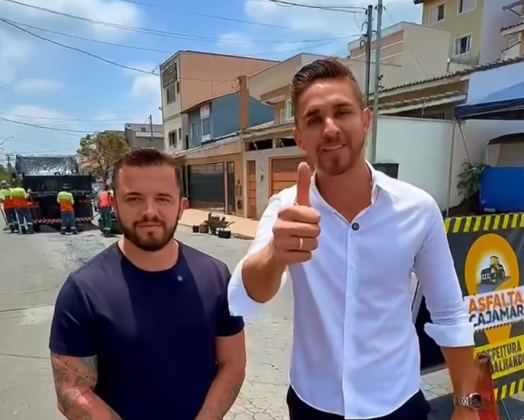 Kauan Berto acompanha Operação Tapa Buraco em diversos bairros de Cajamar