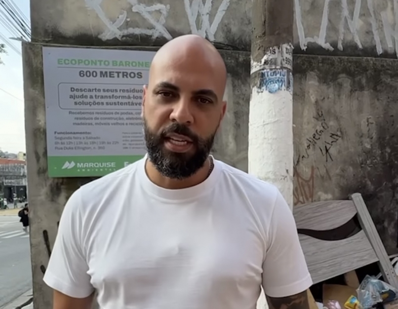 Gerson Pessoa reforça a importância do descarte correto de lixo nos Ecopontos