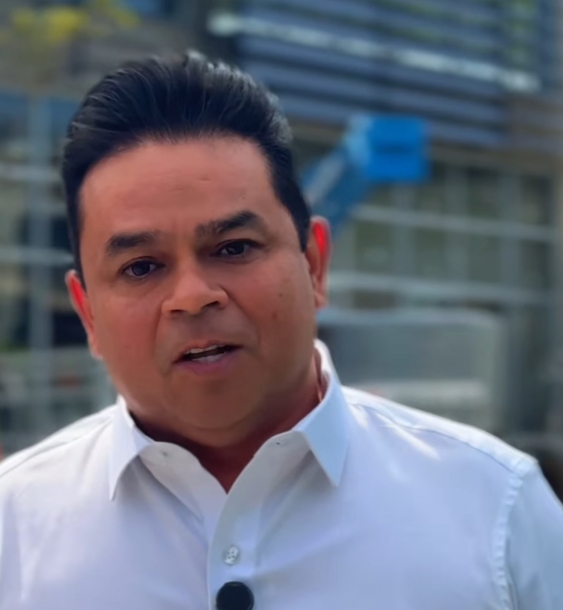 Teco Godoy acompanha obras de reconstrução da estação Ambuitá em Itapevi