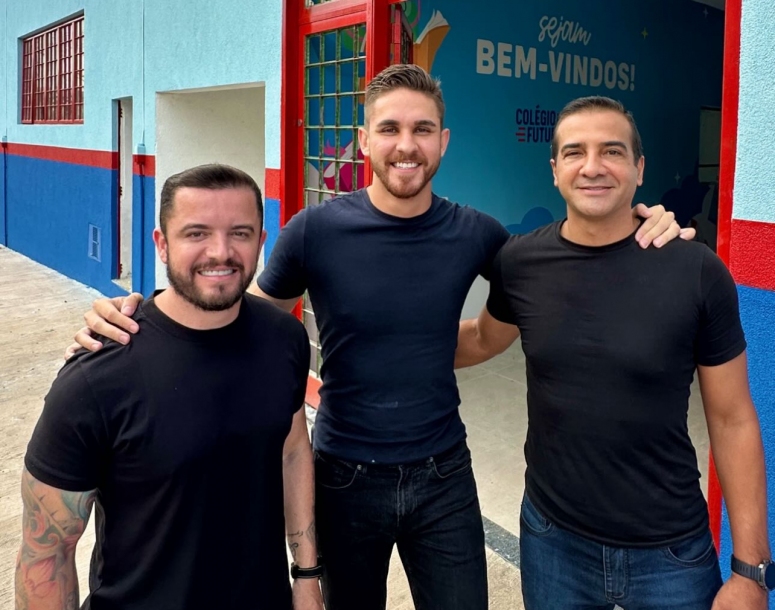 Kauan Berto vistoria obras do novo Colégio do Futuro Bianca Helen em Jordanésia