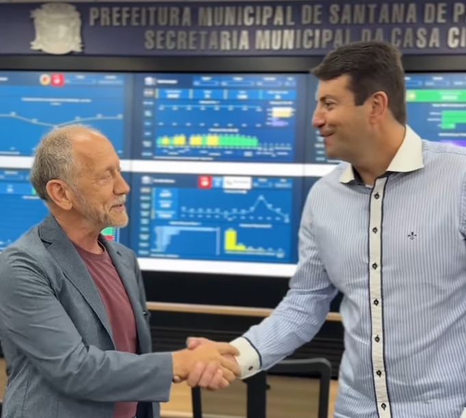 Elvis Cezar recebe ex-deputado Federal Walter Feldman em Santana de Parnaíba