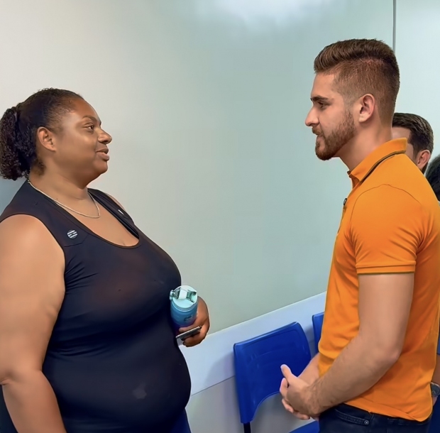 Kauan Berto visita hospital de Cajamar para ouvir pacientes e profissionais da saúde