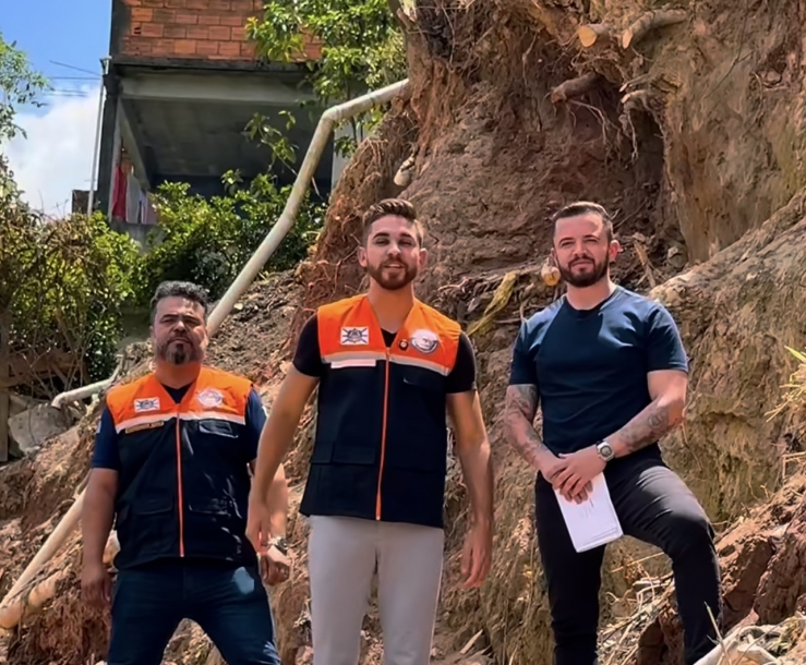 Prefeito Kauan Berto anuncia início da obra do muro de contenção no parque São Roberto