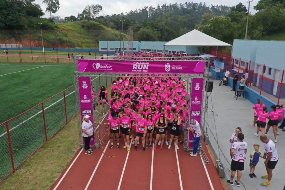 1ª Cajamar Run Mulher 2025 celebra o Mês da Mulher com muita animação