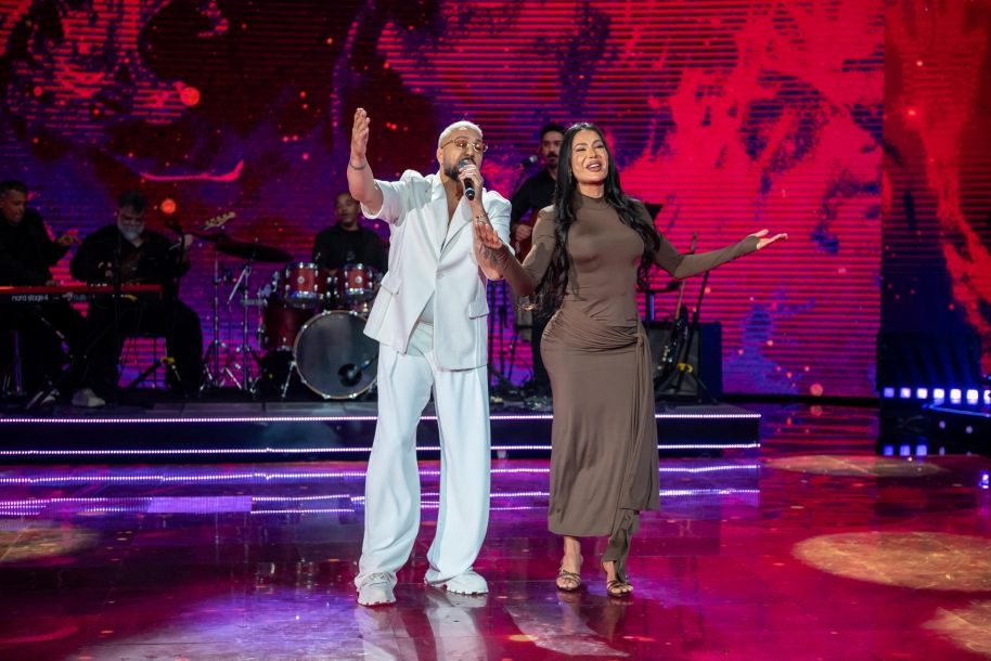 Reencontro entre Gracyanne e Belo no ‘Domingão com Huck’ agita fãs do ex-casal