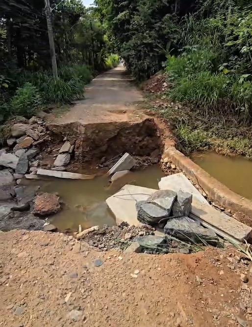 Araçariguama realiza reconstrução da ponte na divisa entre Pirapora do Bom Jesus