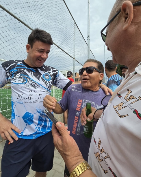 Prefeito Rodrigo Andrade celebra retorno do Araçarizão com Torneio de Futebol dos Veteranos