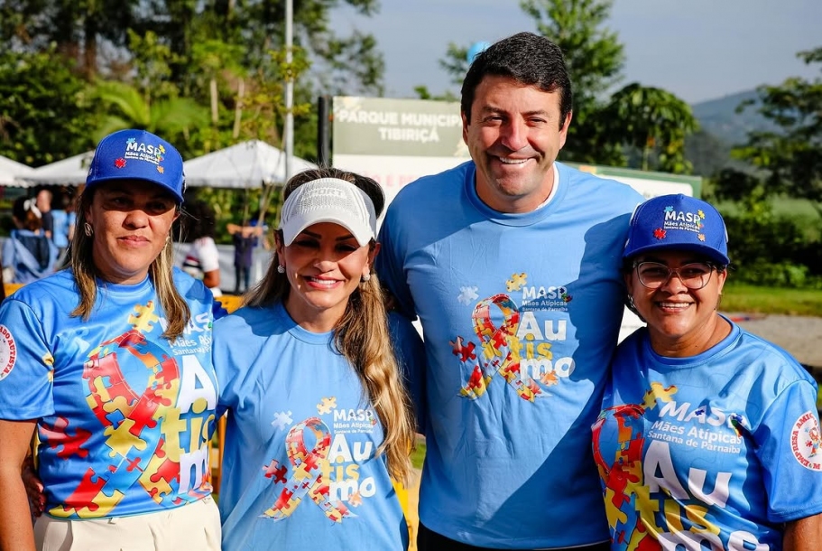 Elvis Cezar prestigia 2ª Caminhada de Conscientização do Autismo em Santana de Parnaíba