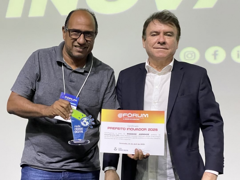 Araçariguama é reconhecida com o prêmio Prefeito Inovador 2025 