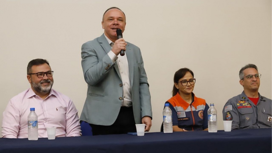 prefeito Coronel Fábio Candido participa Oficina Preparatória para a Operação São Paulo Sem Fogo